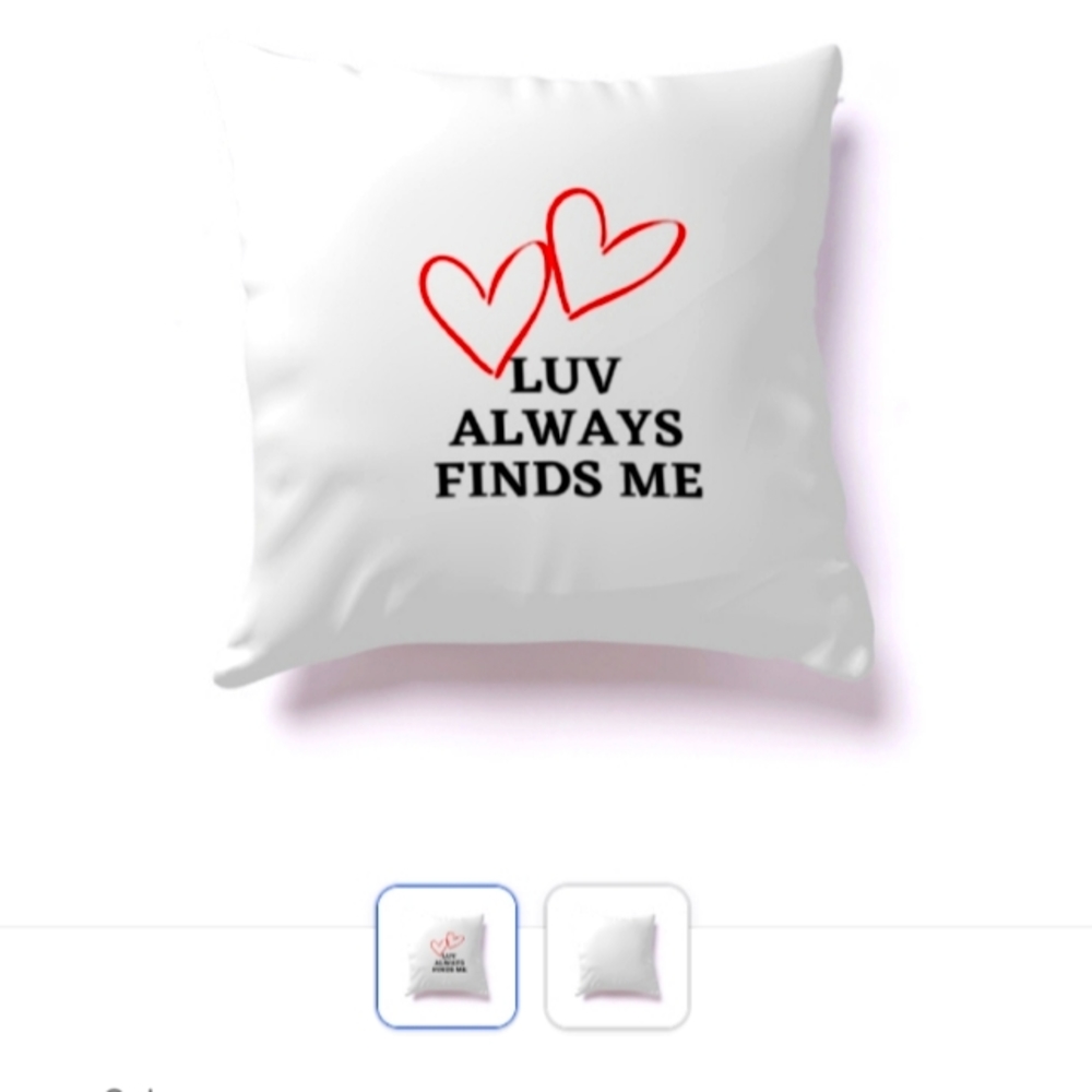 Luv Always Finds Me Decrotive Pilllow